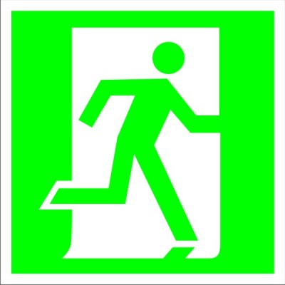 Направляющая стрелка под углом 45, табличка